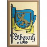 Küchenmagnet - Wappen Biberach - Gr. ca. 8 x 5,5 cm - 37510 - Magnet Kühlschrankmagnet