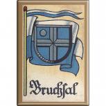 Küchenmagnet - Wappen Bruchsal - Gr. ca. 8 x 5,5 cm - 37512 - Magnet Kühlschrankmagnet
