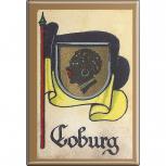 Küchenmagnet - Wappen Coburg - Gr. ca. 8 x 5,5 cm - 37514 - Magnet Kühlschrankmagnet