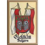 Küchenmagnet - Wappen Eichstädt Bayern - Gr. ca. 8 x 5,5 cm - 37518 - Magnet Kühlschrankmagnet