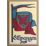 Küchenmagnet - Wappen Ellwangen Jagst - Gr. ca. 8 x 5,5 cm - 37519 - Magnet Kühlschrankmagnet