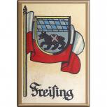 Küchenmagnet - Wappen Freising - Gr. ca. 8 x 5,5 cm - 37521 - Magnet Kühlschrankmagnet