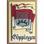 Küchenmagnet - Wappen Göppingen - Gr. ca. 8 x 5,5 cm - 37526 - Magnet Kühlschrankmagnet