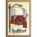 Küchenmagnet - Wappen Haßfurt - Gr. ca. 8 x 5,5 cm - 37530 - Magnet Kühlschrankmagnet
