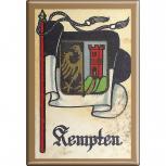 Küchenmagnet - Wappen Kempten - Gr. ca. 8 x 5,5 cm - 37533 - Magnet Kühlschrankmagnet