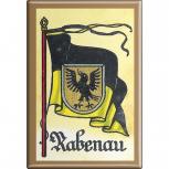 Küchenmagnet - Wappen Rabenau - Gr. ca. 8 x 5,5 cm - 37541 - Magnet Kühlschrankmagnet