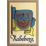 Küchenmagnet - Wappen Radeberg - Gr. ca. 8 x 5,5 cm - 37542 - Magnet Kühlschrankmagnet