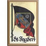 Kühlschrankmagnet - Wappen St. Ingbert - Gr. ca. 8 x 5,5 cm - 37549 - Magnet Küchenmagnet