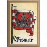 Kühlschrankmagnet - Wappen Wismar - Gr. ca. 8 x 5,5 cm - 37553 - Magnet Küchenmagnet