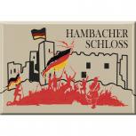 MAGNET - Hambacher Schloss - Gr. ca. 8 x 5,5 cm - 37630 - Küchenmagnet