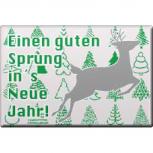 Magnet Weihnachten Einen Guten Sprung ins neue Jahr Rentier Gr. ca. 8 x 5,5 cm 37668