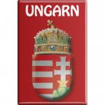 Kühlschrankmagnet - Wappen UNGARN - Gr. ca. 8 x 5,5 cm - 38115