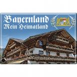 Küchenmagnet - BAYERNLAND MEIN HEIMATLAND - Gr. ca. 8 x 5,5 cm - 38227 - Magnet