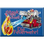 Küchenmagnet - Feuerwehr - Gr. ca. 8 x 5,5 cm - 38407 - Magnet