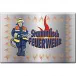 Küchenmagnet - Stammtisch-Feuerwehr - Gr. ca. 8 x 5,5 cm - 38413 - Magnet