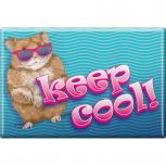 Kühlschrankmagnet - Keep cool - Hamster - Gr. ca. 8 x 5,5 cm - 38494 - Magnet Küchenmagnet