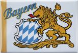 Kühlschrankmagnet - BAYERN Wappen Löwe - Gr. ca. 8 x 5,5 cm - 38561 - Küchenmagnet