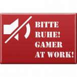 MAGNET - Bitte Ruhe - Gamer at Work - Gr. ca. 8 x 5,5 cm - 38807 - Küchenmagnet