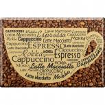 Magnet - Espresso Cappuccino Latte - Gr. ca. 8 x 5,5 cm - 38823 - Küchenmagnet