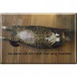 TIERMAGNET - Katze Kätzchen - ... lang machen - Gr. ca. 8 x 5,5 cm - 38844 - Küchenmagnet