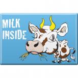 TIERMAGNET - Kuh Kühe - Milk inside - Gr. ca. 8 x 5,5 cm - 38847 - Küchenmagnet