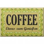 KÜCHENMAGNET - Coffee - etwas zum Genießen - Gr. ca. 8 x 5,5 cm - 38873 - Magnet