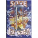 MAGNET - SAVE THE WORLD - Gr. ca. 8 x 5,5 cm - 38922 - Küchenmagnet