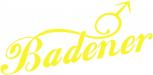 Aufkleber Wandapplikation - Badener - AP3991  - gelb / 40cm