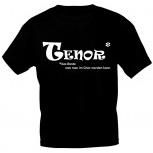T-Shirt mit Print - TENOR - das Beste was man im Chor werden kann - 09320 schwarz - Gr. L