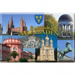 Magnet - Kurstadt Wiesbaden - Gr. ca. 8 x 5,5 cm - 38778 - Küchenmagnet