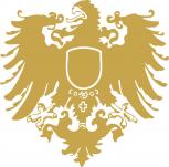 Aufkleber Wandapplikation - Wappen Preussen - AP4097 - gold / 40cm