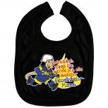 Babylätzchen mit Print - Wenn ich groß bin werde ich ein mutiger Feuerwehrmann - 07081 schwarz