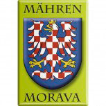 Kühlschrankmagnet - Wappen Mähren - Gr. ca. 8 x 5,5 cm - 38104 - Küchenmagnet