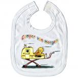 Baby-Lätzchen mit Druckmotiv  - Camper von Morgen - 07025 weiß