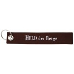 Filz-Schlüsselanhänger mit Stick Held der Berge Gr. ca. 17x3cm 14194 rostrot
