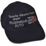 Baseballcap - Tauschgeschäft ... Freundin gegen Feuerwehrauto - 68165 schwarz