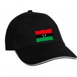 Baseballcap mit Print Fahne Flagge - LIBYEN - 50156 schwarz