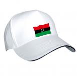 Baseballcap mit Print Fahne Flagge - LIBYEN - 50156 weiß