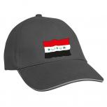 Baseballcap mit Print Fahne Flagge - Irak - 50157 grau