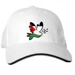 Baseballcap mit Print Fahne Flagge - Palestine Forever Friedenstaube - 50185 weiß