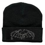 Hip-Hop Mütze Totenkopf mit Fledermaus Flügeln 50947 schwarz