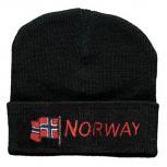 Hip-Hop Mütze wehende Flagge Norwegen NORWAY 51014 schwarz