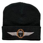 Hip-Hop Mütze Fallschirm Abzeichen Military 51037 schwarz
