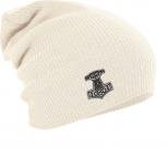 Longbeanie Slouch-Beanie Mütze Thor Hammer 51105 natur