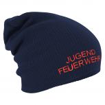 Longbeanie Slouch-Beanie Mütze Jugend Feuerwehr 51130 Navy