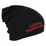Longbeanie Slouch-Beanie Mütze Jugend Feuerwehr 51130 schwarz