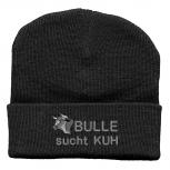 Hip-Hop Mütze Bulle sucht Kuh 51286 schwarz