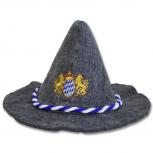 Gaudi-Hut Seppelhut mit Einstickung Bayern Löwen Emblem Wappen 51493