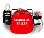 Trinkhelm Spaßhelm mit Print - Maibaum-Fäller - 51606 rot