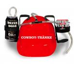 Trinkhelm Spaßhelm mit Print - Cowboy-Tränke - 51608 rot